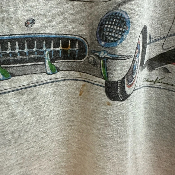 Vintage Gray and Teal Graphic Tee - Picture 6 of 6